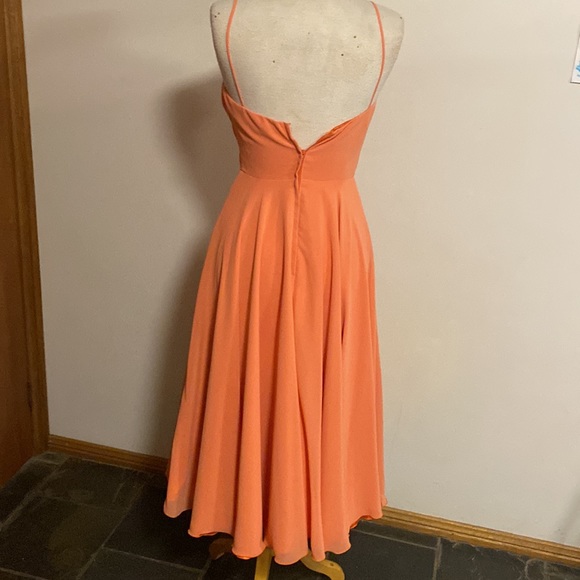 Paco PM Orange Zest Cocktail Formal or Bridesmaid Dress size 8 - Picture 5 of 8